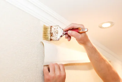 Pose de papier peint à Organ — revêtements muraux et toiles de verre